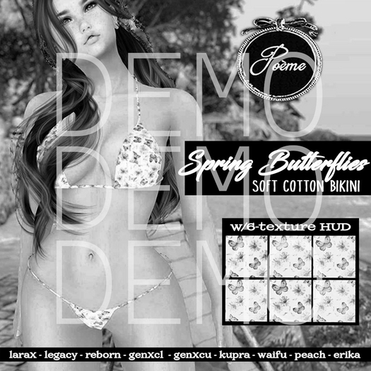 {Poeme} DEMO Spring Butterflies Bikini
