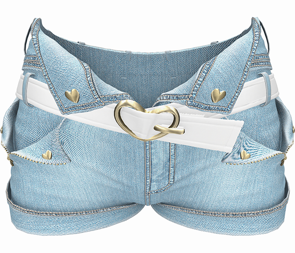 *CK* Tickle shorts DENIM LIGHT