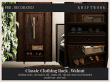 KraftWork Classic Clothing Rack . Walnut (Add Me)