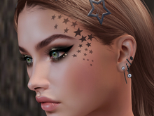 Stars Face Tattoo - left/right side - Unisex / EvoX