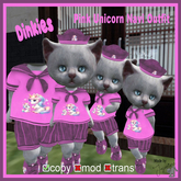 *JAS* Dinkies Pink Unicorn Navi Outfit