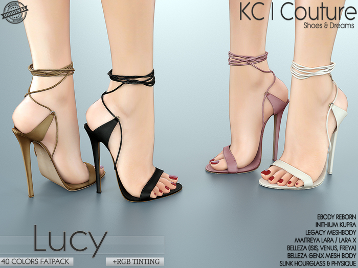 -KC- LUCY HEELS / 40 COLORS FATPACK
