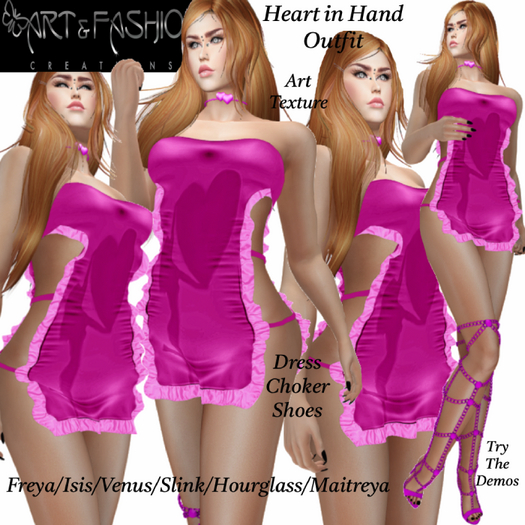ART & FASHION - HEART IN HAND OUTFIT
