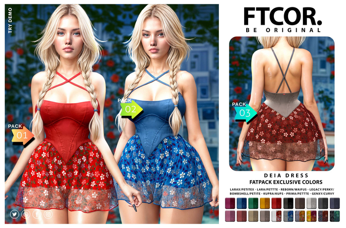 :::FTCOR:::DEIA_DRESS::: FATPACK