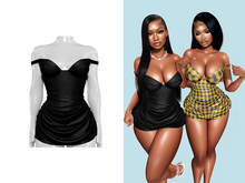 [Brior] Ayla Bustier Dress - (Black)