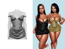 [Brior] Ayla Bustier Dress - (Grey)