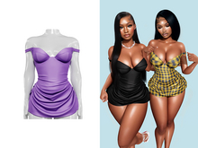 [Brior] Ayla Bustier Dress - (Purple)