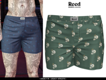 Reed - Samuel Shorts Green Skull