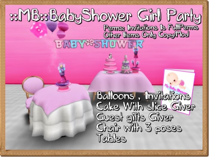 ::MB:: Baby Shower Girls  Party