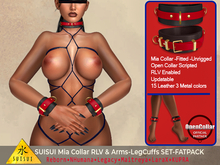 SUISUI Mia Collar RLV & Arms-Leg Cuffs SET