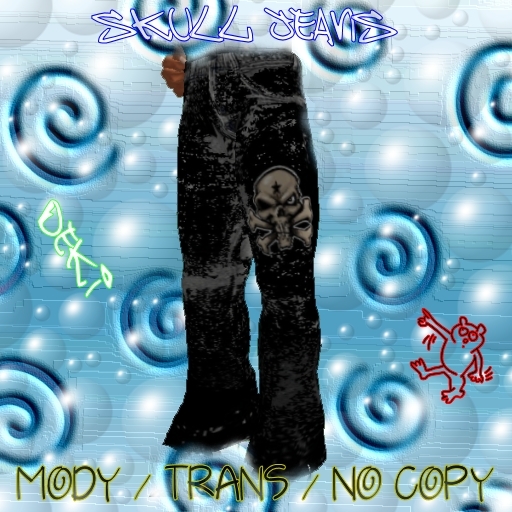 skull jeans