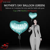 *Tsuru Store* Mother's Day Balloon (Green) - hold and rezz