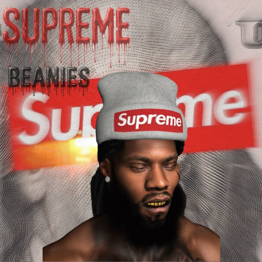 Motion~ Grey Supreme Beanie