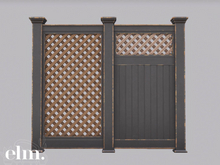 Elm. Sawyer Fence [Black]