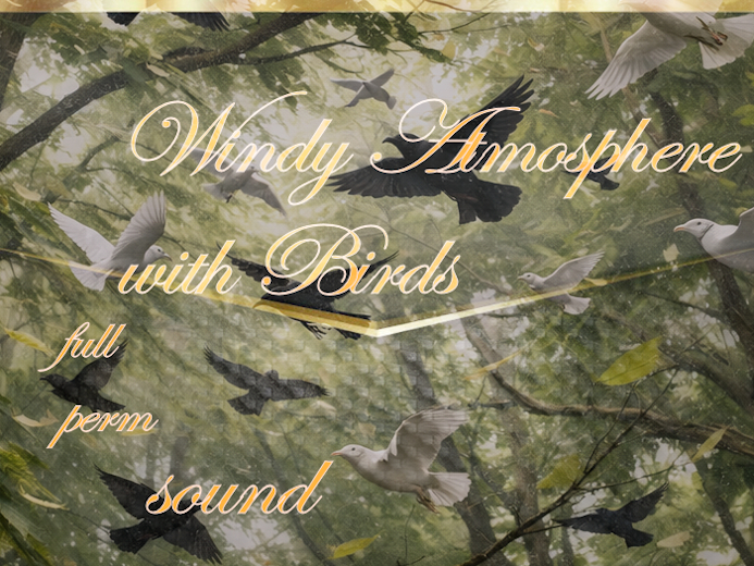 Bunny's Sounds-Windy Atmosphere WIth Birds-full perm bird sounds