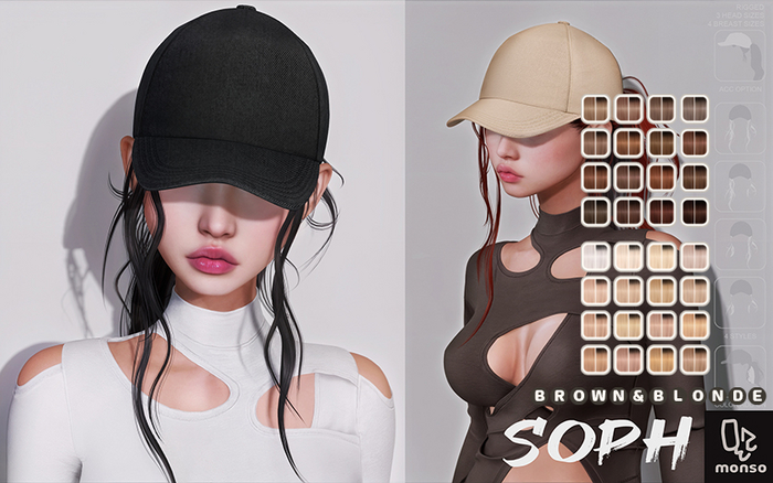 [monso] Soph Hair /Brown & Blonde
