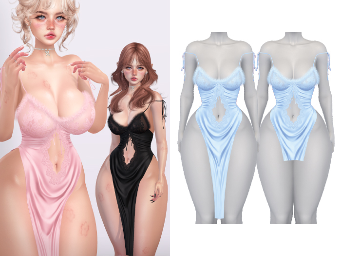Mossu - Serenity Dress - Sky 