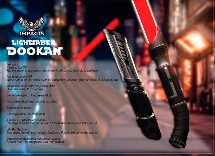 IMPACTS- Lightsaber  Dookan FATPACK