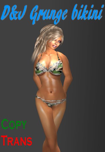 D&J Grunge bikini green