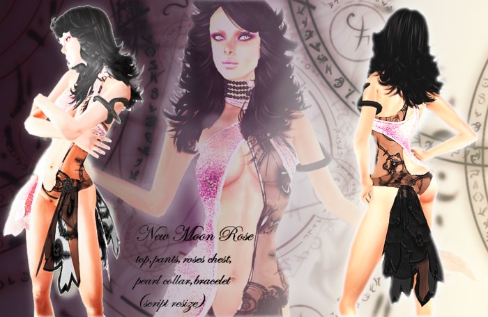 Maya Angels - Breaking Down Rose **SEXY LAMINATED DRESS TRANSPARENT EFFECT**