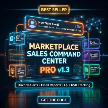 Marketplace Sales Command Center Pro v1.3 [Discord & HUD]