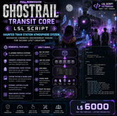 GhostRail Transit Core LSL Script Full Perm | Haunted Train Station Atmosphere System