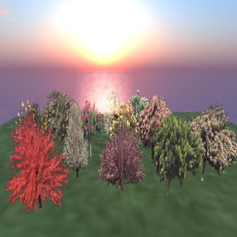 Second Life Marketplace - MEP Giant Prim Flowering Trees, Grp 1 (Copy ...