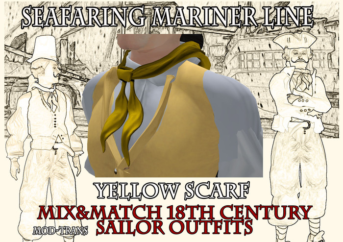 Yellow Sailor Scarf