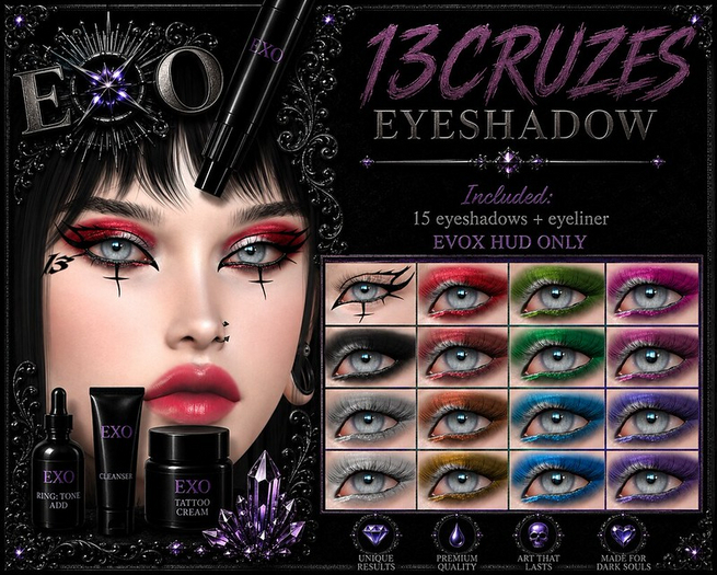 +EXO+ 13 CRUZES EYESHADOW EVOX