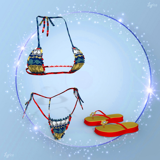 REBORN OUTFIT Bikini Flip Flops