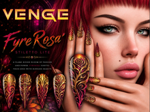 VENGE - Stiletto Nail LITE  - 'FyreRosa' 