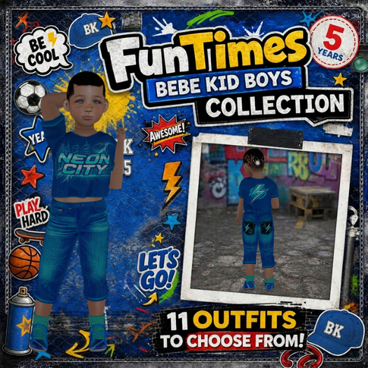Second Life Marketplace - {CC} FunTimes Bebe Kid Boy 7