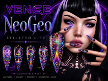 VENGE - Stiletto Nail LITE  - 'NeoGeo'  