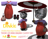 - Full Perm - Dinkie #21 Taisho Roman Hakama Outfit Set