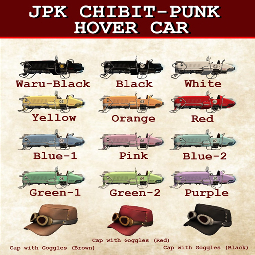 **JPK Chibit-punk Hover Car (Orange) 1