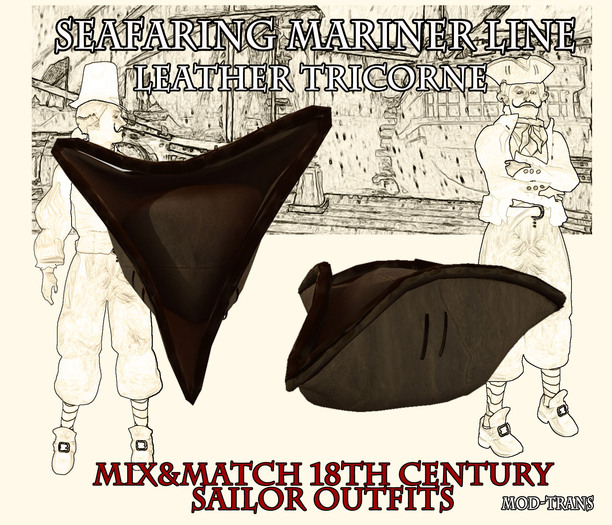 Sailor Leather Tricorne
