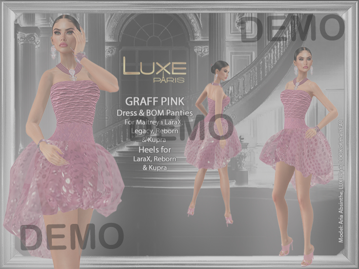 LUXE Paris DEMO GRAFF PINK Womens Ensemble