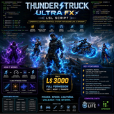 Thunderstruck Ultra FX LSL Script Full Perm – Cinematic Lightning Particle System