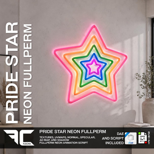 FLECHA Pride Star Neon Fullperm