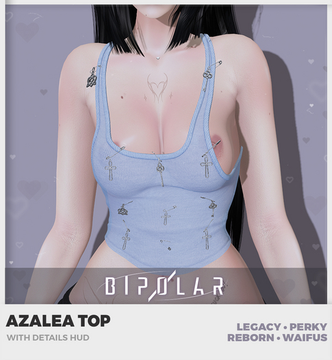 Bipolar - Azalea Top - Pastel Blue
