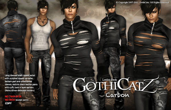 >>GothiCatz<< Carbon (male)