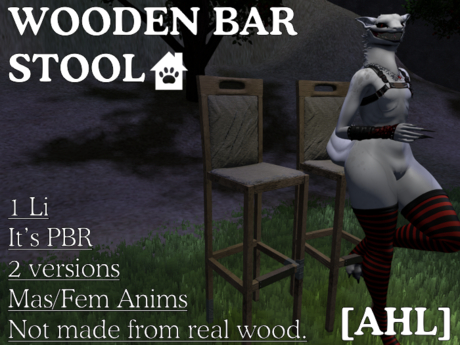 [AHL] Wooden Bar Stool