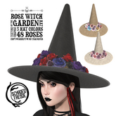 Schadenfreude Rose Witch of the Garden Hat