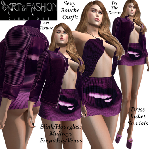 ART & FASHION - SEXY BOUCHE OUTFIT