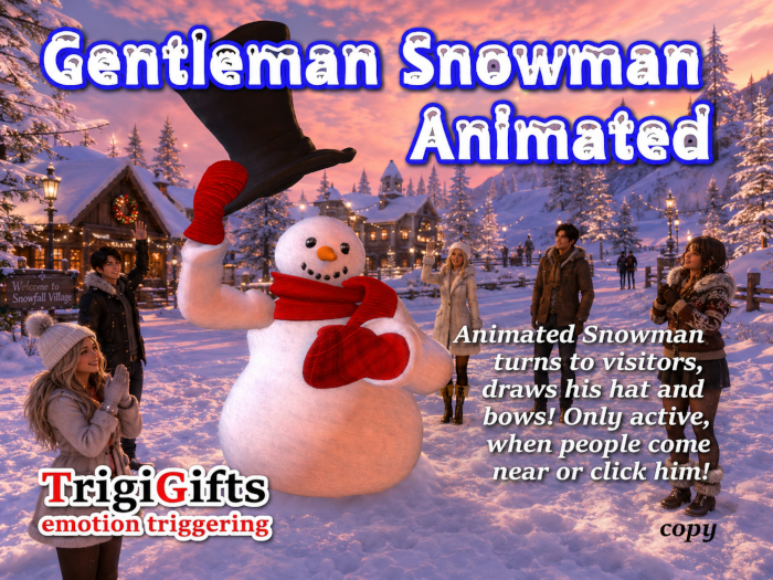 Gentleman Snowman (TrigGifts)
