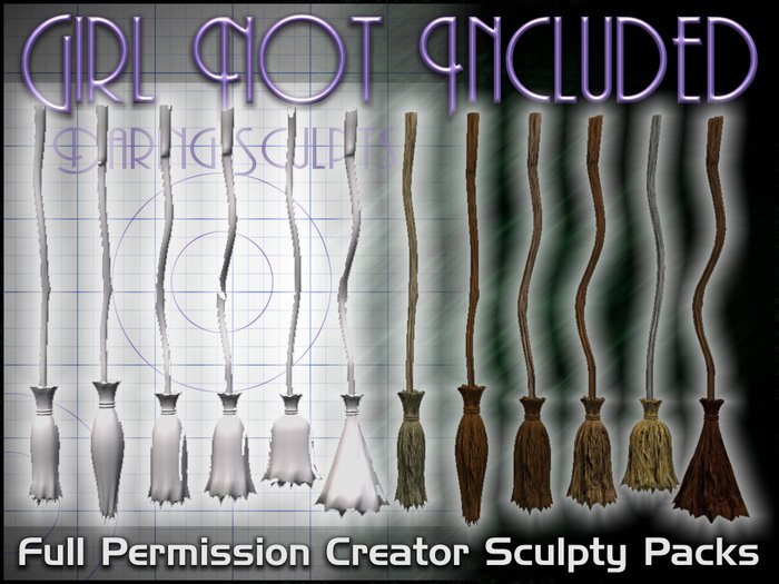 GNI Full Perm Rustic Brooms pack