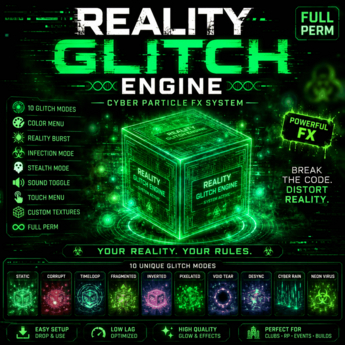 Reality Glitch Engine v3.3 | Cyber Particle FX Box | Full Perm