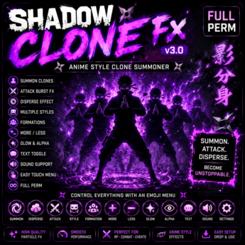 Shadow Clone FX v3.0 | Anime Style Clone Summoner | Full Perm