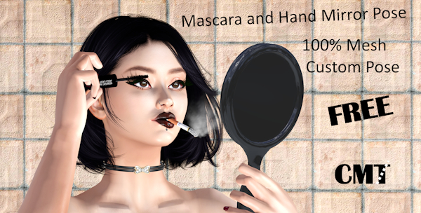 Mascara and Mirror POSE