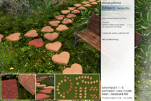 Sway's [Mason] Heart Stepping Stones . Terracotta